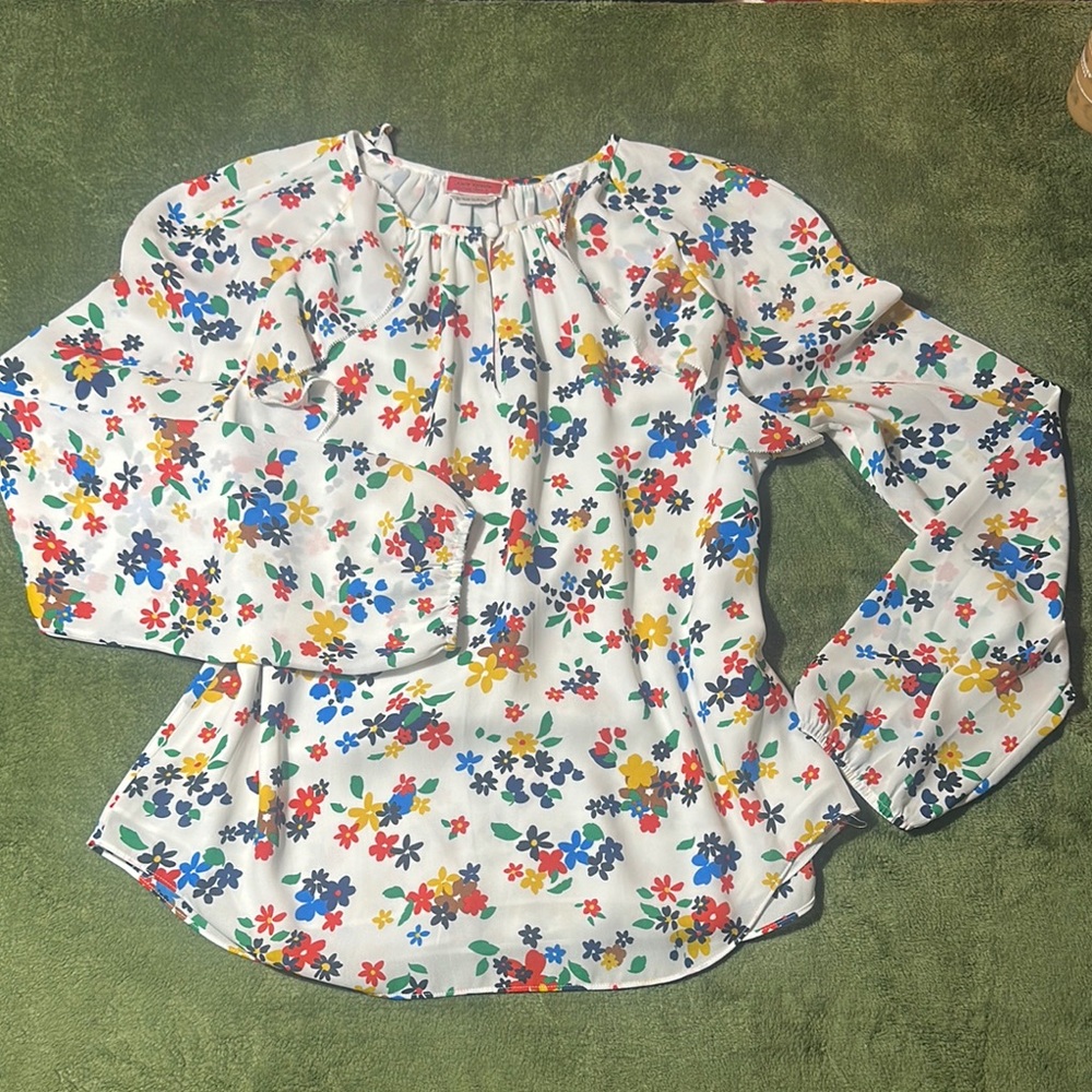 Kate Spade Floral Sailing Blouse